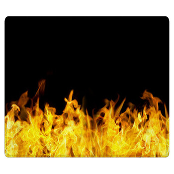 Seamless Fire Flames Border Area Rug