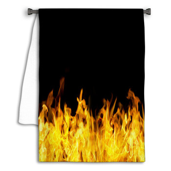 Seamless Fire Flames Border Towel