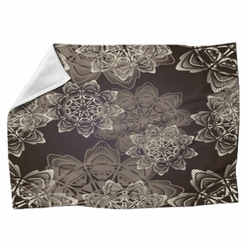 Seamless Floral Background Fleece Blanket