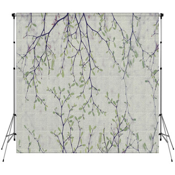 Seamless Floral Pattern Custom Size Backdrop