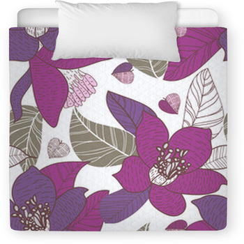 Seamless Floral Texture Toddler Comforter