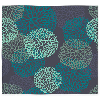 Seamless Flowers Custom Size Floor Mat