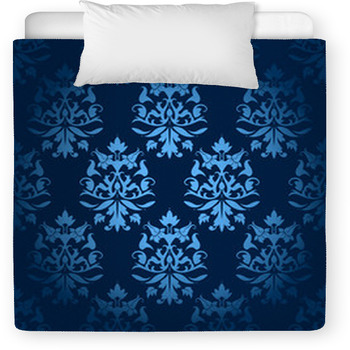 Seamless Flowers/Leafs Damask Pattern Toddler Duvet