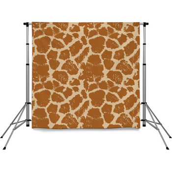 Seamless Giraffe Pattern Pole Pocket Backdrop