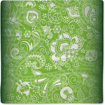Seamless Green Floral Pattern Baby Blanket