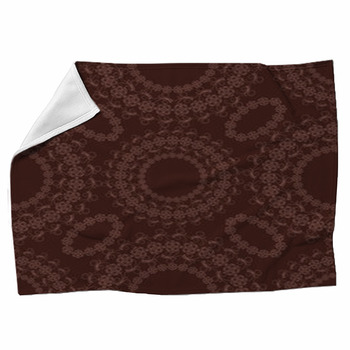 Seamless Lace Pattern On A Brown Fleece Blanket