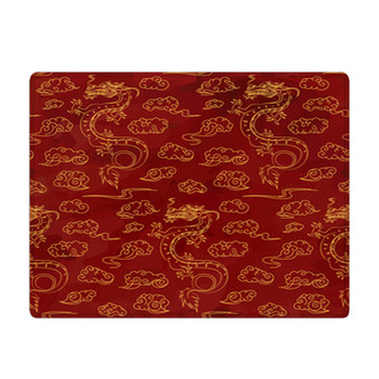 Seamless Oriental Pattern With Dragons And Bath Mat