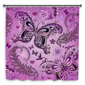 Seamless Pastel Pink Vintage Custom Size Shower Curtain