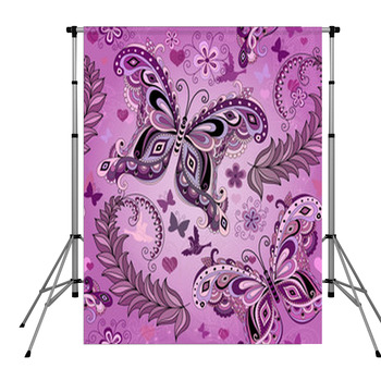 Seamless Pastel Pink Vintage Pole Pocket Backdrop