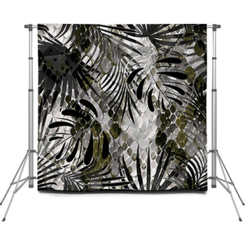 Seamless Pattern Of Wild Design Custom Size Backdrop