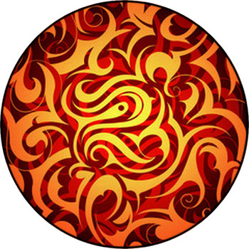 Seamless Pattern Round Rug