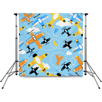 Seamless Pattern Vector Of Pole Pocket Backdrop