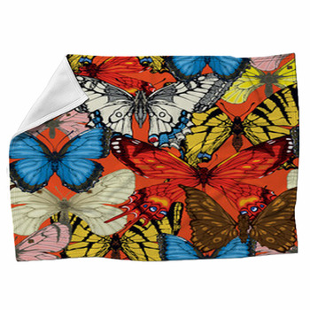 Butterfly Fleece Blanket Throws | Free Personalization