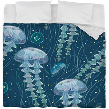 Seamless Pattern With Detailed Fleece Bed Blanket