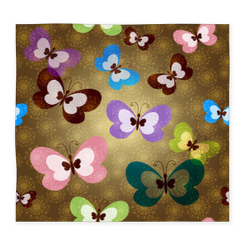 Seamless Pattern With Green Custom Size Floor Mat