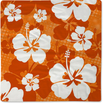 Seamless Pattern With Hibiscus Flower Baby Blanket