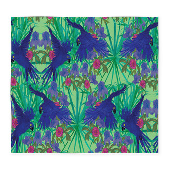 Seamless Pattern With Hyacinth Custom Size Floor Mat