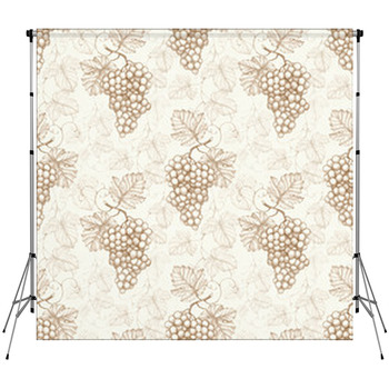 Seamless Pattern With Illustration  Custom Size Backdrop
