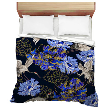 Pattern with Swirls Print Details about   Asian Quilted Bedspread & Pillow Shams Set 