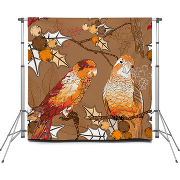 Seamless Pattern With Pair Of Custom Size Backdrop