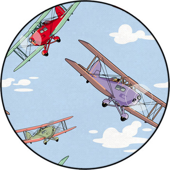 Vintage airplane Area Rugs & Floor Mats