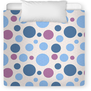 Seamless Polka Dot Pattern In Retro Style. Toddler Duvet