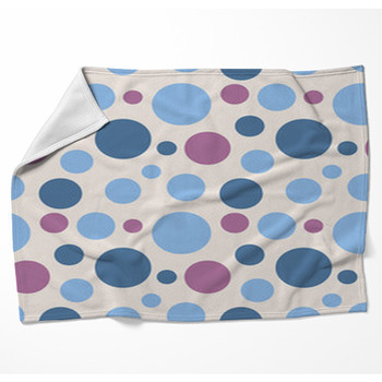 Seamless Polka Dot Pattern In Retro Woven Throw Blanket