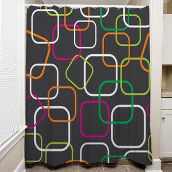 Seamless Retro Pattern Shower Curtain