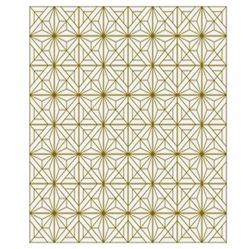 Yellow E by design Watermark Geometric Print Tapestry 80x60 