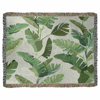 Banana leaf Fleece Blanket Throws | Free Personalization