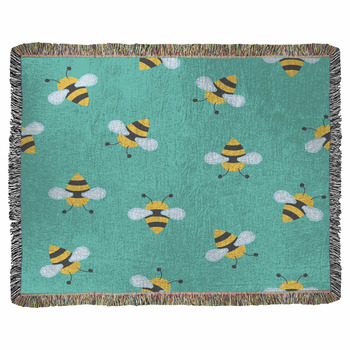 Bee Fleece Blanket Throws Free Personalization