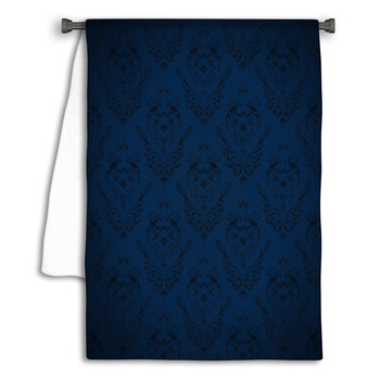 Seamless Wallpaper Sateen Dark Blue Towel
