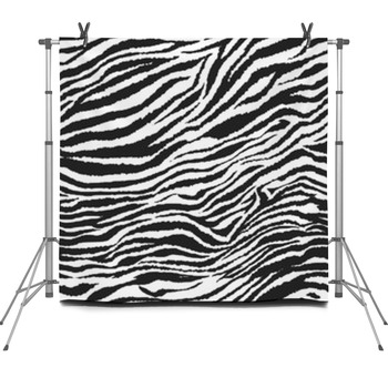 Seamless Zebra Pattern Fleece Backdrop