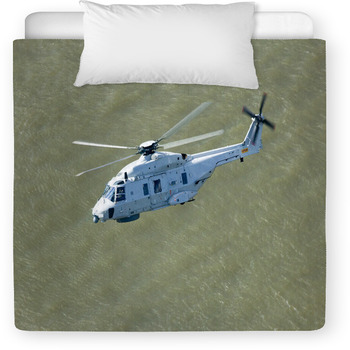 Search And Rescue Helicopter Over Toddler Comforter