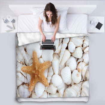 Seashell Beauty Fleece Blanket