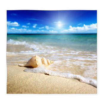 Seashell On The Beach (shallow DOF) Custom Size Floor Mat