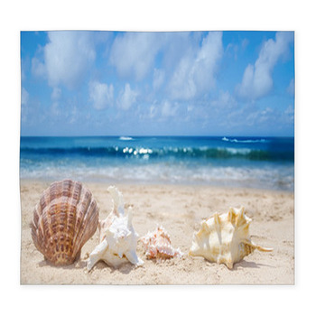 Seashells On A Beach Custom Size Floor Mat