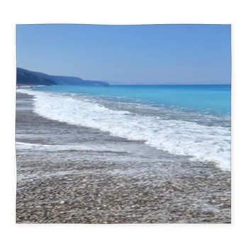 Seashore Waves On Sand Beautiful Custom Size Floor Mat