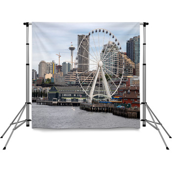 Seattle Skyline Washington Usa Pole Pocket Backdrop