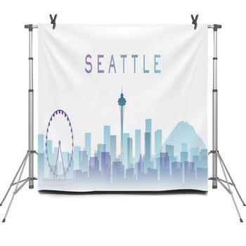 Seattle Transparent Layers Gradient Fleece Backdrop