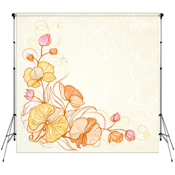 Sepia Grunge Background Fleece Backdrop
