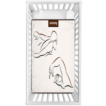 Set Of A Vector Illustration Shows Baby Crib Comforter