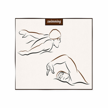Set Of A Vector Illustration Shows  Custom Size Floor Mat