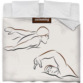 Set Of A Vector Illustration Shows A  Fleece Bed Blanket