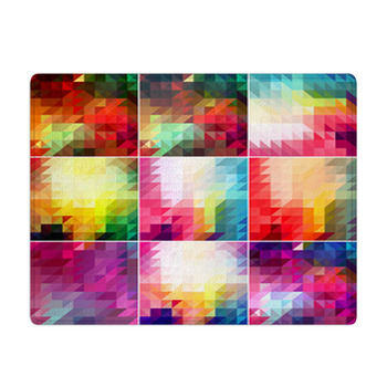 Set Of Abstract Geometric Backgrounds Bath Mat
