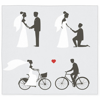 Set Of Bride And Groom Poses For Custom Size Floor Mat