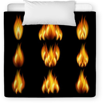 Set Of Flame Toddler Comforter