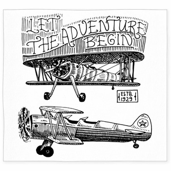 Set Of Passenger Airplanes Corncob  Custom Size Floor Mat