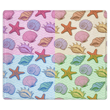 Set Of Sea Hand Drawn Seamless Pattern Area Rug