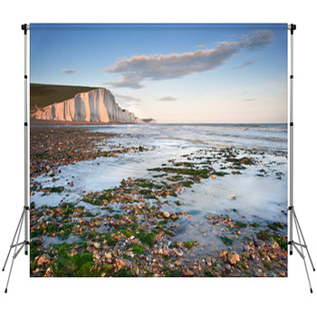 Seven Sisters Cliffs South Downs Custom Size Backdrop